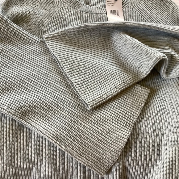 Lafayette 148 Cashmere Silk Blend Knit Long Sleeve Sweater Pale Blue SZ XL - Picture 13 of 16